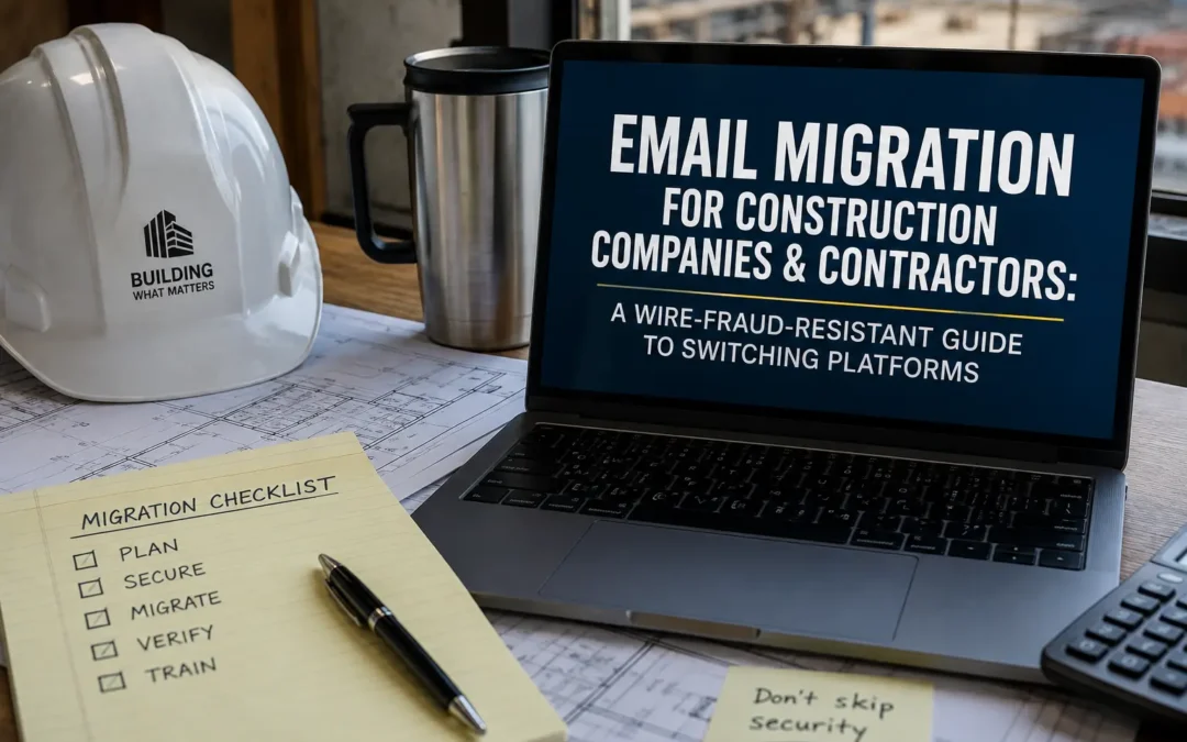 Email Migration for Construction Companies & Contractors: A Wire-Fraud-Resistant Guide to Switching Platforms